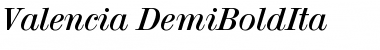Download Valencia-DemiBoldIta Font Download Valencia-DemiBoldIta Font