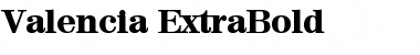 Download Valencia-ExtraBold Font Download Valencia-ExtraBold Font