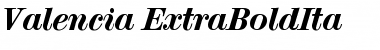 Download Valencia-ExtraBoldIta Font Download Valencia-ExtraBoldIta Font