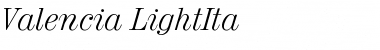 Download Valencia-LightIta Font Download Valencia-LightIta Font