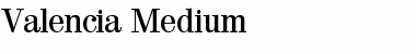Download Valencia-Medium Font Download Valencia-Medium Font