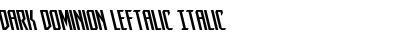 Download Dark Dominion Leftalic Font Download Dark Dominion Leftalic Font