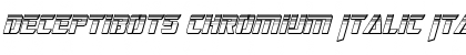 Download Deceptibots Chromium Italic Font Download Deceptibots Chromium Italic Font