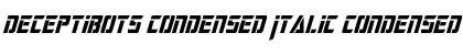 Download Deceptibots Condensed Italic Font Download Deceptibots Condensed Italic Font