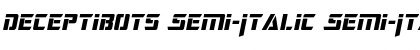 Download Deceptibots Semi-Italic Font Download Deceptibots Semi-Italic Font