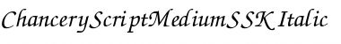 Download ChanceryScriptMediumSSK Font Download ChanceryScriptMediumSSK Font