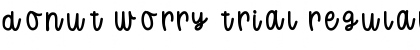 Download Donut Worry Trial Font Download Donut Worry Trial Font