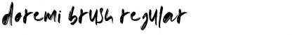 Download doremi brush Font Download doremi brush Font