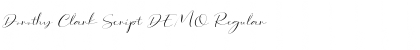 Download Dorothy Clark Script DEMO Font Download Dorothy Clark Script DEMO Font
