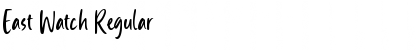 Download East Watch Font Download East Watch Font