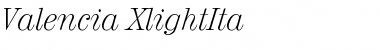 Download Valencia-XlightIta Font Download Valencia-XlightIta Font