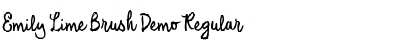 Download Emily Lime Brush Demo Font Download Emily Lime Brush Demo Font