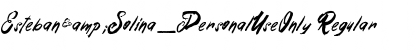 Download Esteban&Solina_PersonalUseOnly Font Download Esteban&Solina_PersonalUseOnly Font