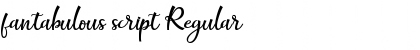 Download fantabulous script Font Download fantabulous script Font
