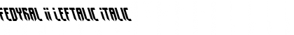 Download Fedyral II Leftalic Font Download Fedyral II Leftalic Font