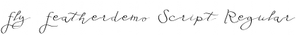 Download Fly Featherdemo Script Font Download Fly Featherdemo Script Font