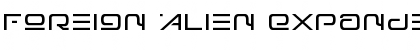 Download Foreign Alien Expanded Font Download Foreign Alien Expanded Font