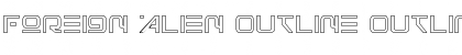 Download Foreign Alien Outline Font Download Foreign Alien Outline Font