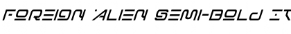 Download Foreign Alien Semi-Bold Italic Font Download Foreign Alien Semi-Bold Italic Font