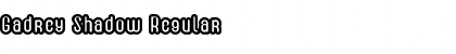 Download Gadrey Shadow Font Download Gadrey Shadow Font