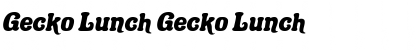 Download Gecko Lunch Font Download Gecko Lunch Font