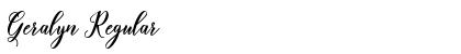 Download Geralyn Font Download Geralyn Font