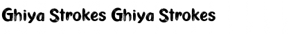 Download Ghiya Strokes Font Download Ghiya Strokes Font