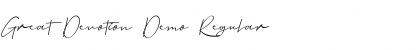 Download Great Devotion Demo Font Download Great Devotion Demo Font