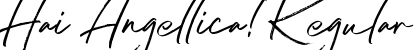 Download Hai Angellica! Font Download Hai Angellica! Font