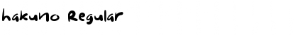 Download hakuno Font Download hakuno Font