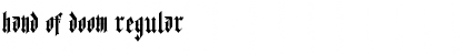 Download Hand of Doom Font Download Hand of Doom Font