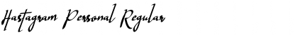 Download Hastagram Personal Font Download Hastagram Personal Font