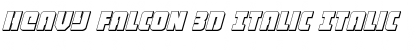 Download Heavy Falcon 3D Italic Font Download Heavy Falcon 3D Italic Font