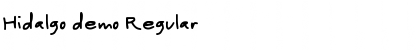 Download Hidalgo demo Font Download Hidalgo demo Font