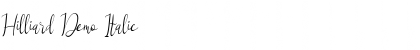 Download Hilliard Demo Font Download Hilliard Demo Font