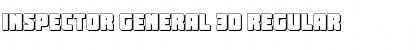 Download Inspector General 3D Font Download Inspector General 3D Font