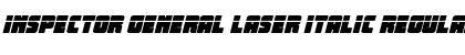 Download Inspector General Laser Italic Font Download Inspector General Laser Italic Font