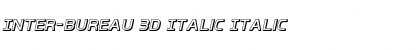 Download Inter-Bureau 3D Italic Font Download Inter-Bureau 3D Italic Font
