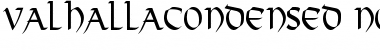 Download ValhallaCondensed Font Download ValhallaCondensed Font