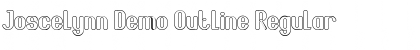 Download Joscelynn Demo Outline Font Download Joscelynn Demo Outline Font