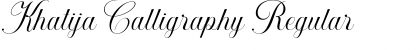 Download Khatija Calligraphy Font Download Khatija Calligraphy Font