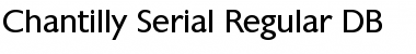 Download Chantilly-Serial DB Font Download Chantilly-Serial DB Font