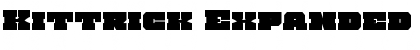 Download Kittrick Expanded Font Download Kittrick Expanded Font