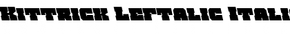 Download Kittrick Leftalic Font Download Kittrick Leftalic Font
