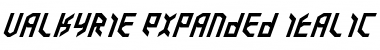 Download Valkyrie Expanded Italic Font Download Valkyrie Expanded Italic Font