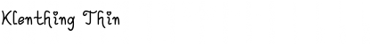Download Klenthing Font Download Klenthing Font