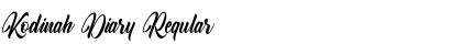 Download Kodinah Diary Font Download Kodinah Diary Font