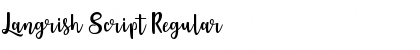 Download Langrish Script Font Download Langrish Script Font