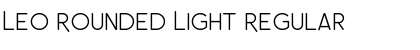 Download Leo Rounded Light Font Download Leo Rounded Light Font