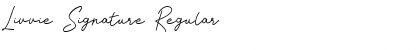 Download Livvie Signature Font Download Livvie Signature Font